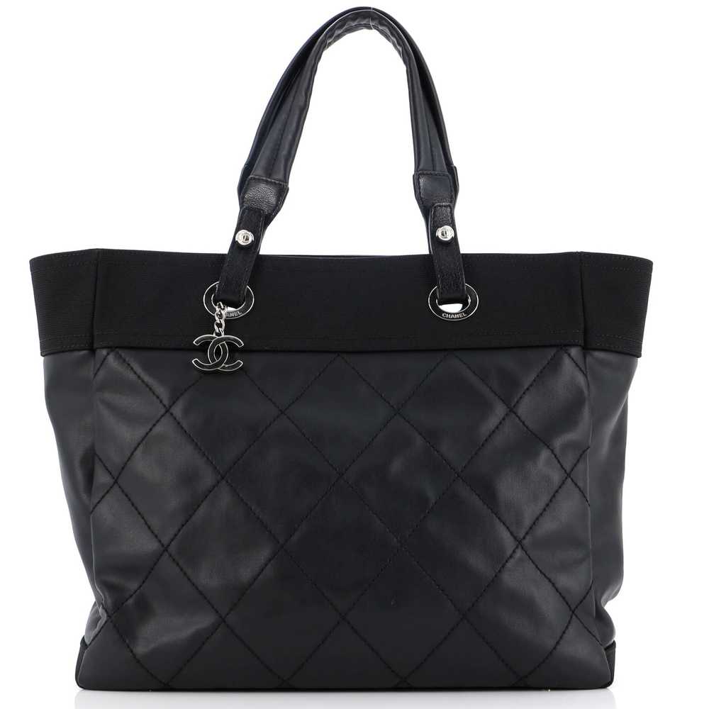 CHANEL Biarritz Tote Quilted Coated Canvas Large - image 1