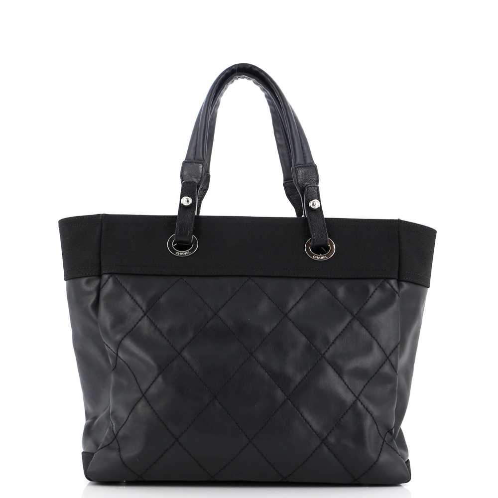 CHANEL Biarritz Tote Quilted Coated Canvas Large - image 5