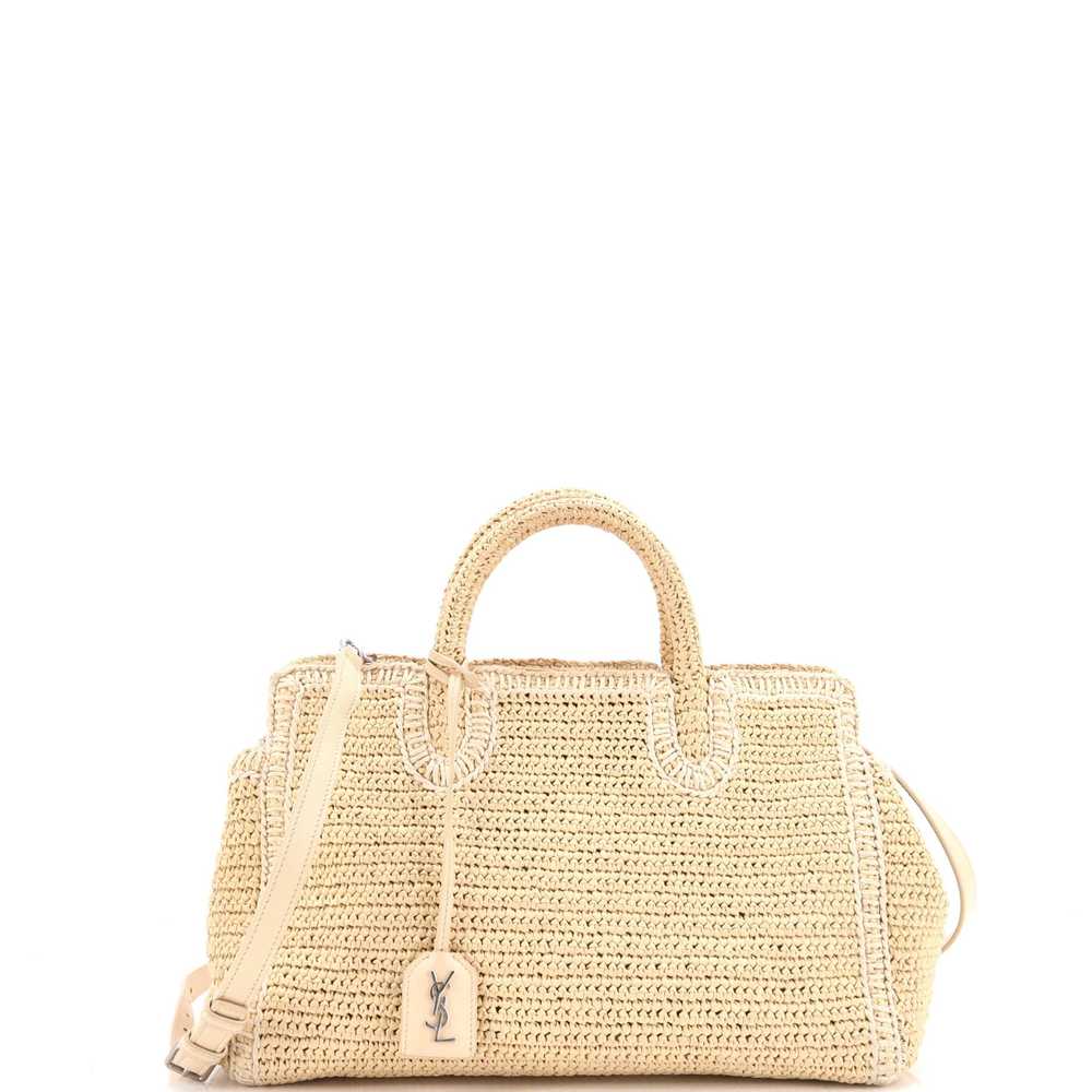 Saint Laurent Rive Gauche Cabas Woven Raffia Small - image 1