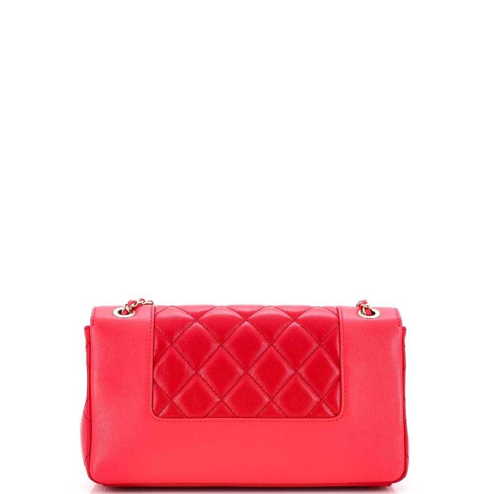 CHANEL Mademoiselle Vintage Flap Bag Quilted Shee… - image 4