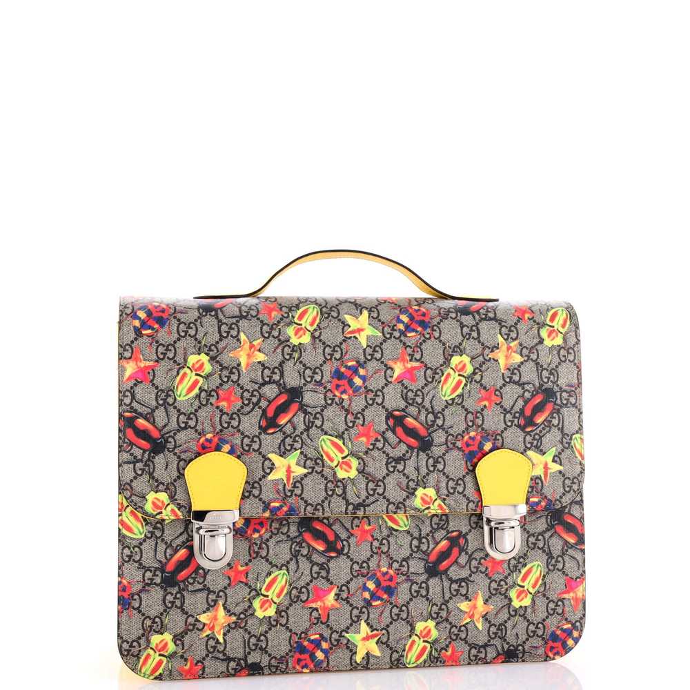 GUCCI Children's Flap Backpack Printed GG Coated … - image 2