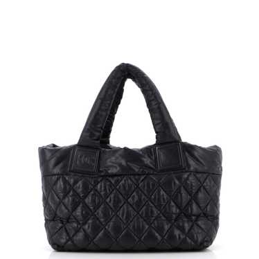 CHANEL Coco Cocoon Reversible Tote Quilted Nylon … - image 1