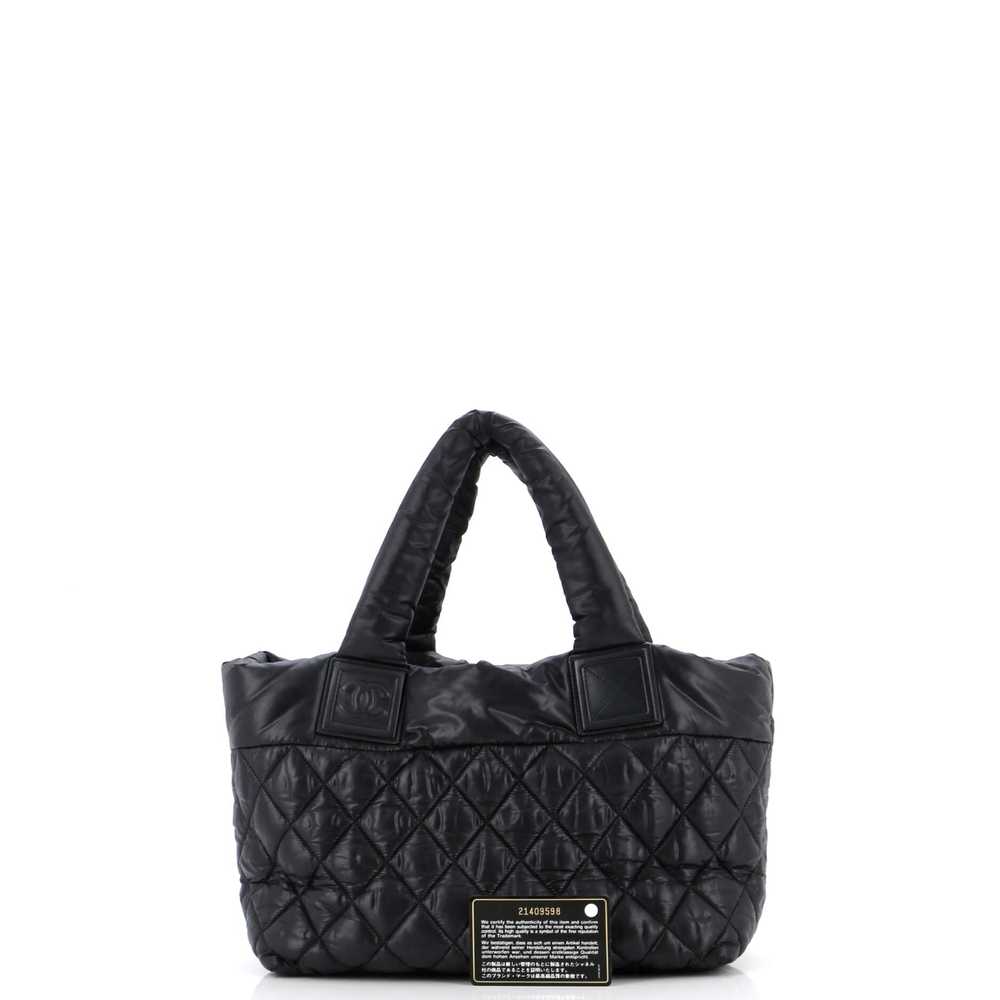 CHANEL Coco Cocoon Reversible Tote Quilted Nylon … - image 2