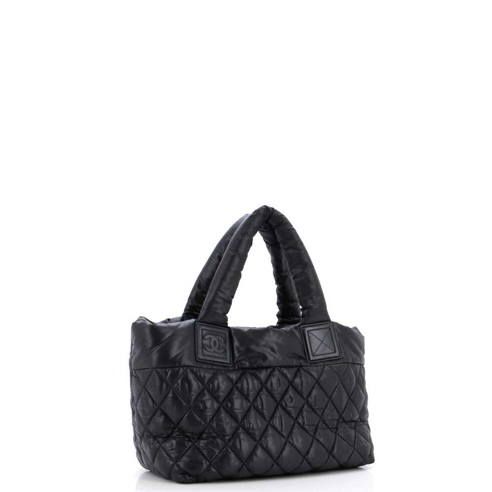 CHANEL Coco Cocoon Reversible Tote Quilted Nylon … - image 3