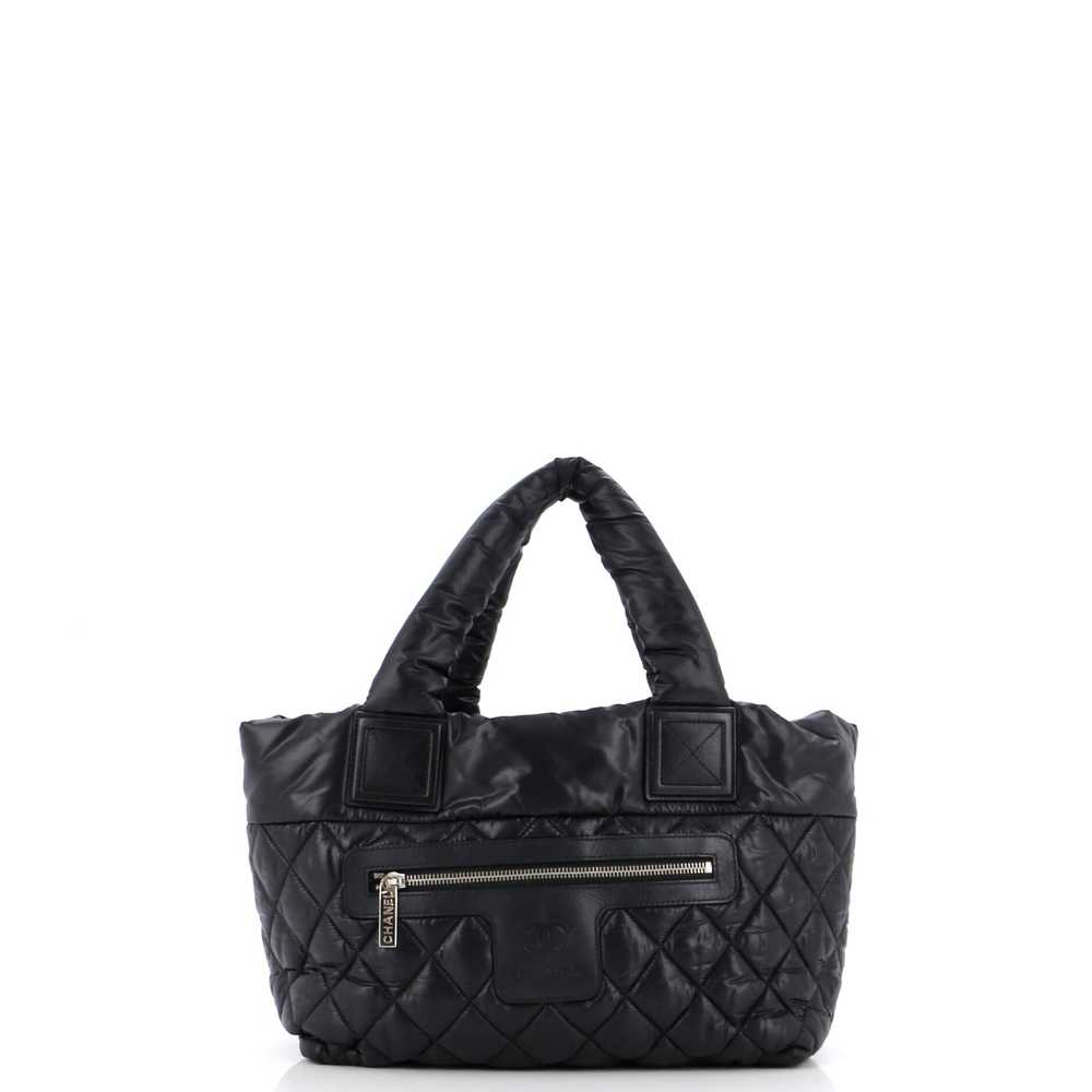 CHANEL Coco Cocoon Reversible Tote Quilted Nylon … - image 4