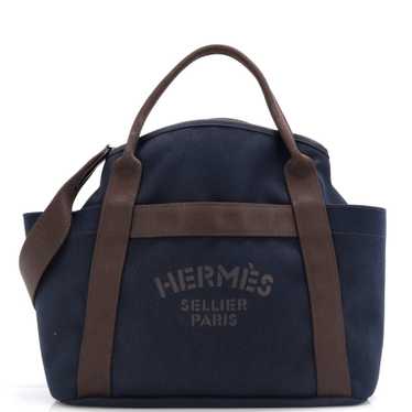 Hermes Sac De Pansage Groom Handbag Canvas