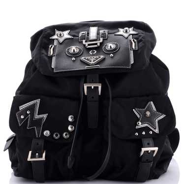 PRADA Robot Double Front Pocket Backpack Tessuto M