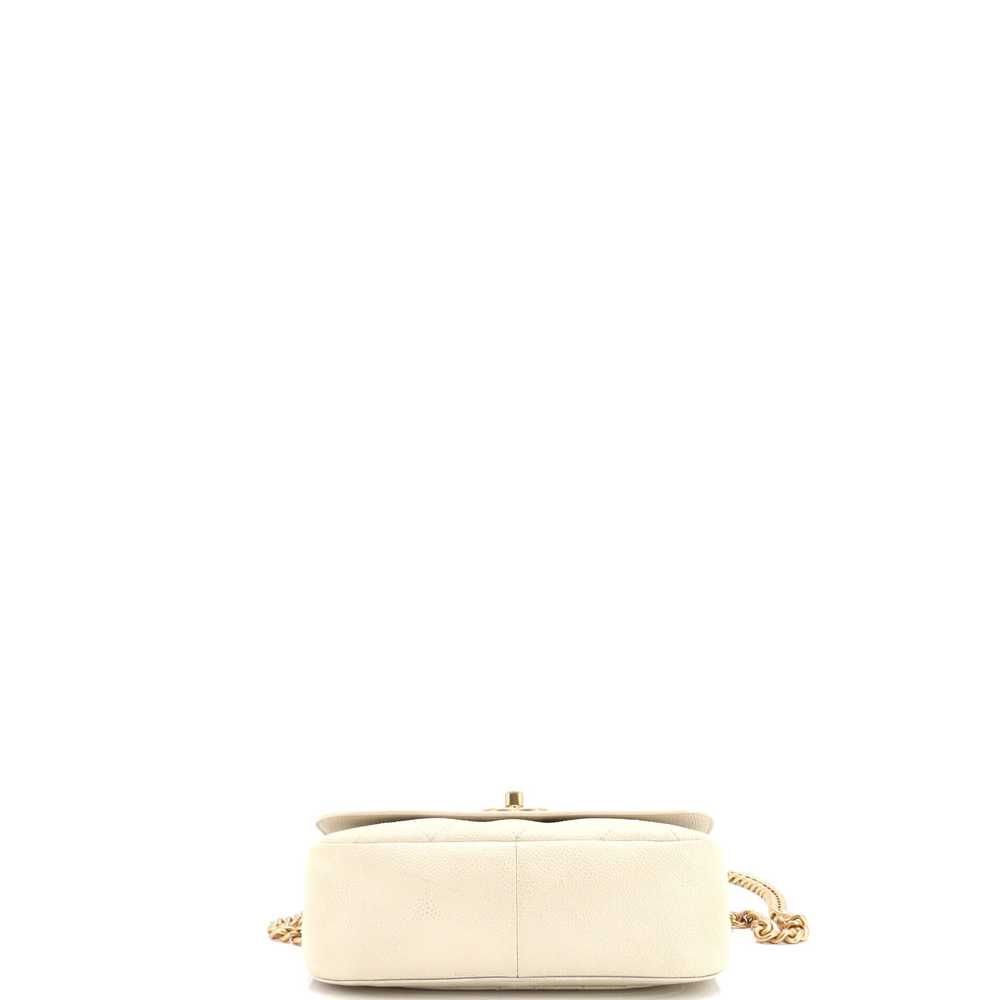 CHANEL CC Lock Top Handle Flap Bag Caviar Small - image 5