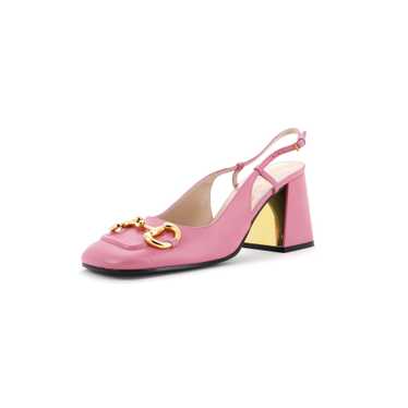 GUCCI Women's Horsebit Slingback Pumps Leather - image 1