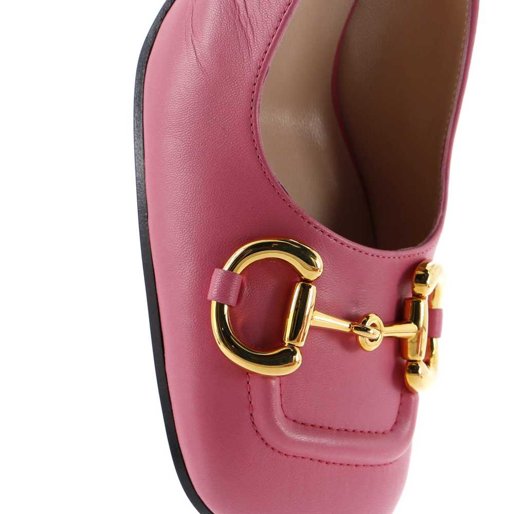 GUCCI Women's Horsebit Slingback Pumps Leather - image 5