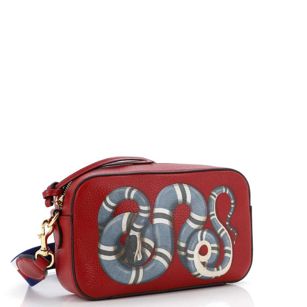 GUCCI Animalier Top Handle Camera Bag Printed Lea… - image 2