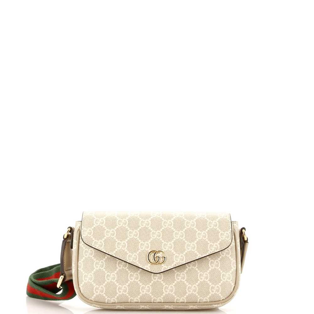 GUCCI Ophidia Envelope Flap Shoulder Bag GG Coate… - image 1