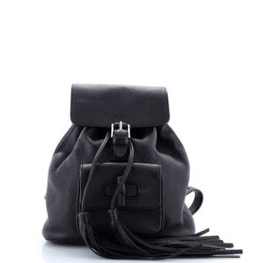 GUCCI Bamboo Tassel Backpack Leather Mini