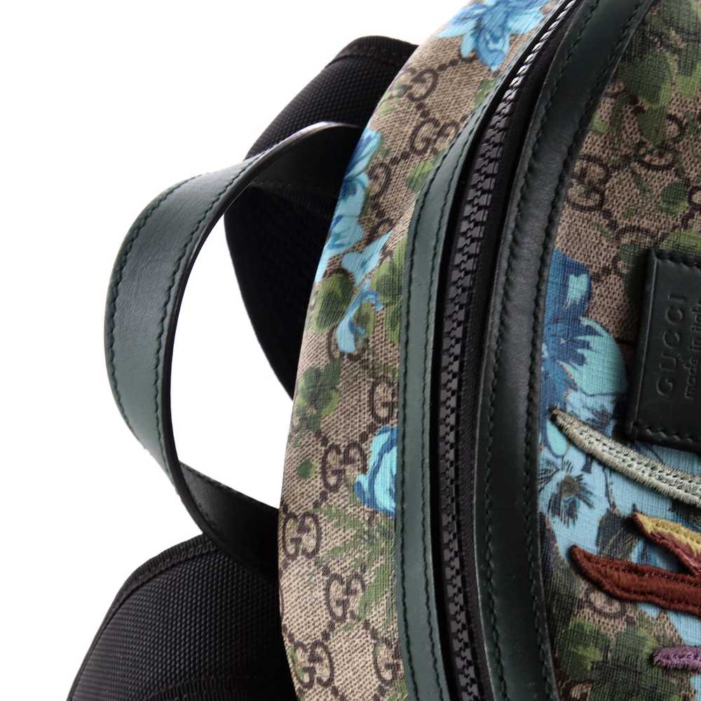 GUCCI Zip Backpack Embroidered Printed GG Coated … - image 7