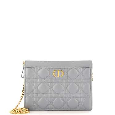 Christian Dior Caro Clutch with Chain Cannage Qui… - image 1