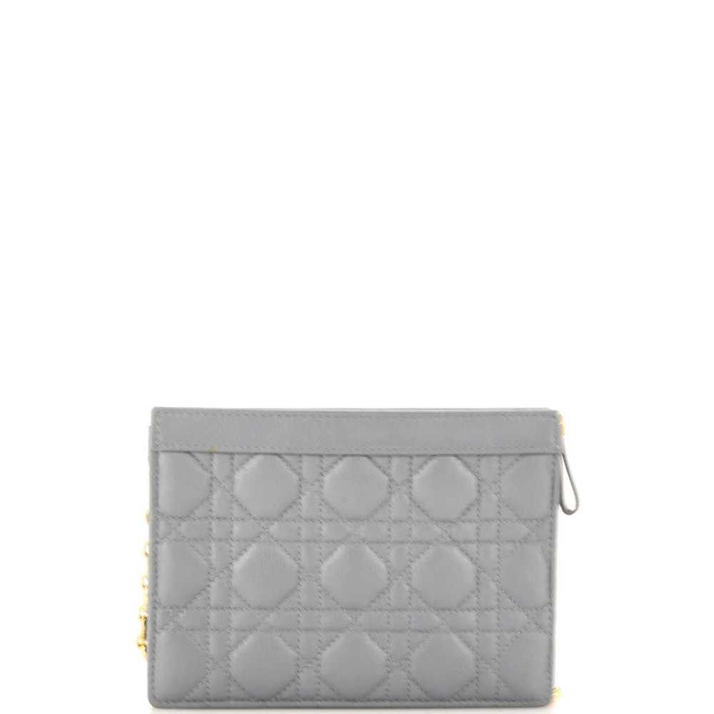 Christian Dior Caro Clutch with Chain Cannage Qui… - image 3