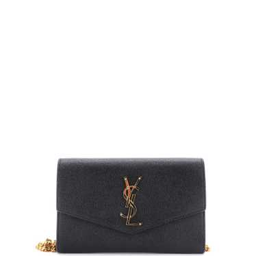 Saint Laurent Uptown Chain Wallet Leather