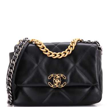 CHANEL 19 Flap Bag Quilted Leather Medium