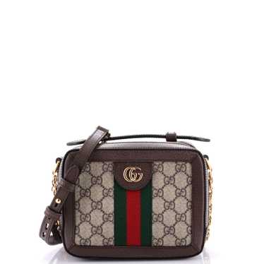 GUCCI Ophidia Zip Around Camera Bag GG Coated Canv