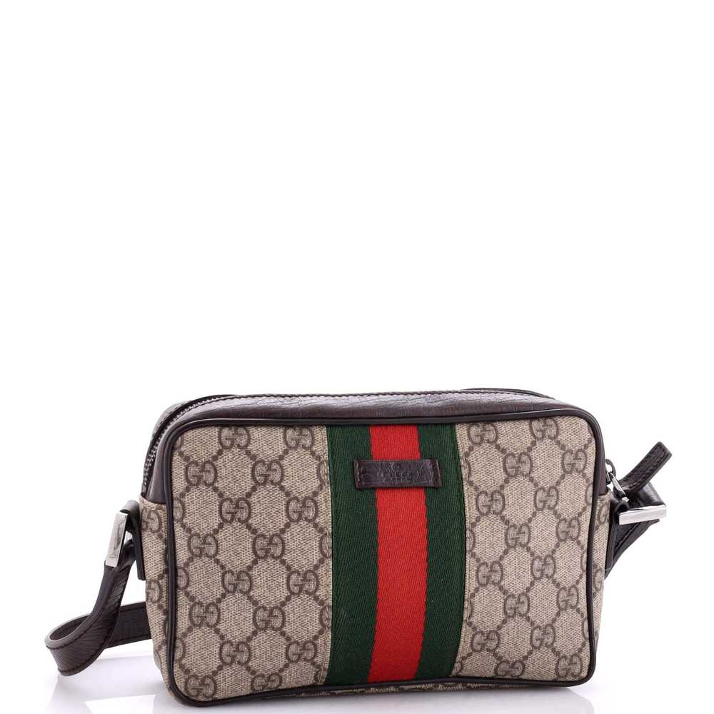 GUCCI Vintage Web Camera Bag GG Coated Canvas Sma… - image 2