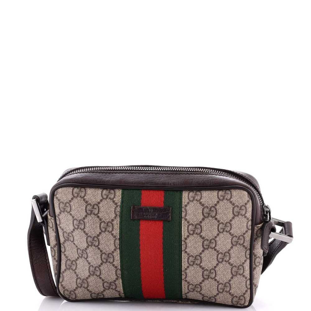 GUCCI Vintage Web Camera Bag GG Coated Canvas Sma… - image 3