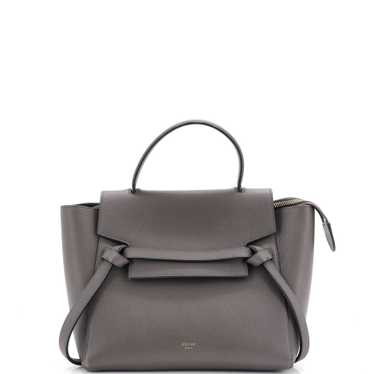 CELINE Belt Bag Textured Leather Micro