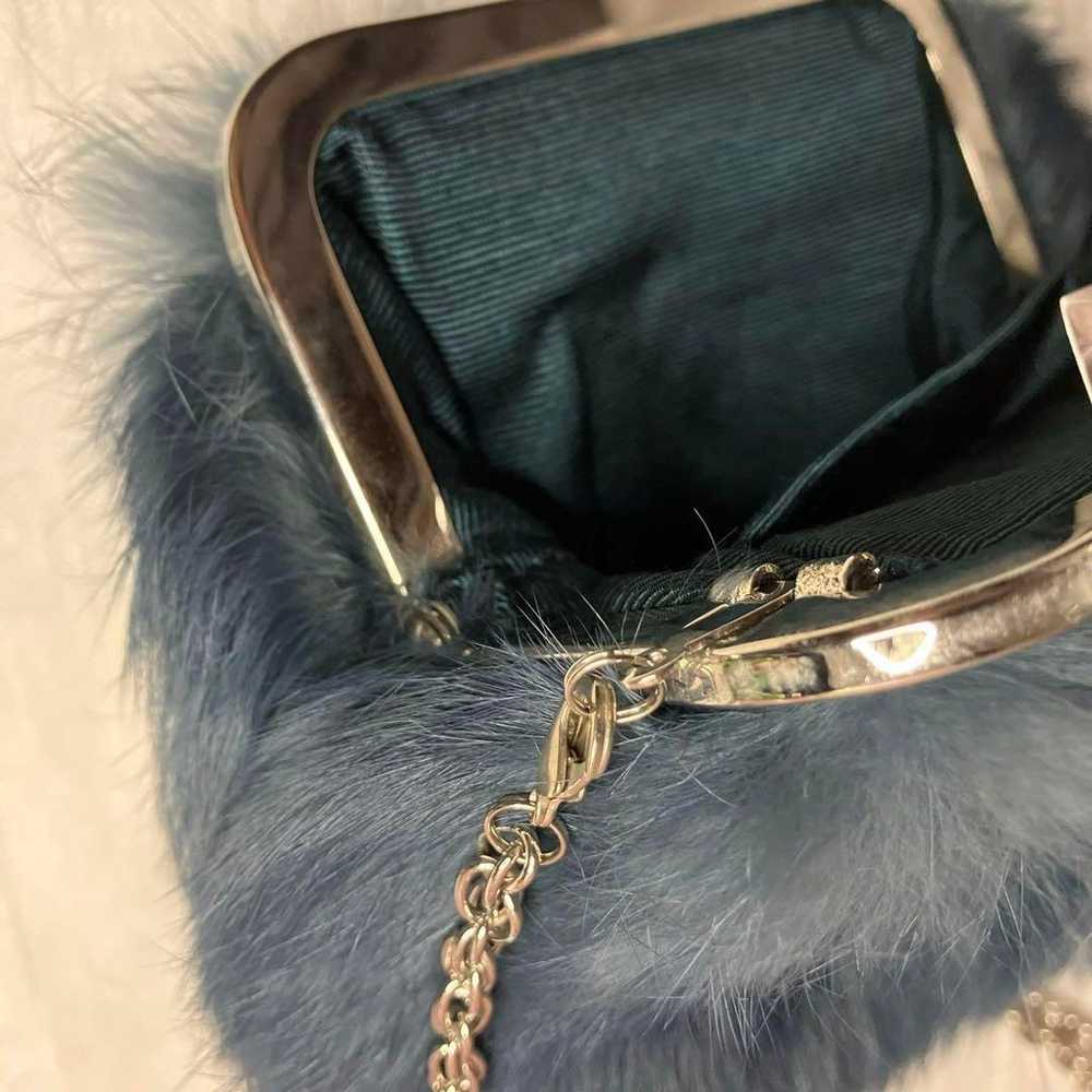 Cute ♡ ANTEPRIMA Rabbit Fur Mini Chain Bag - image 12