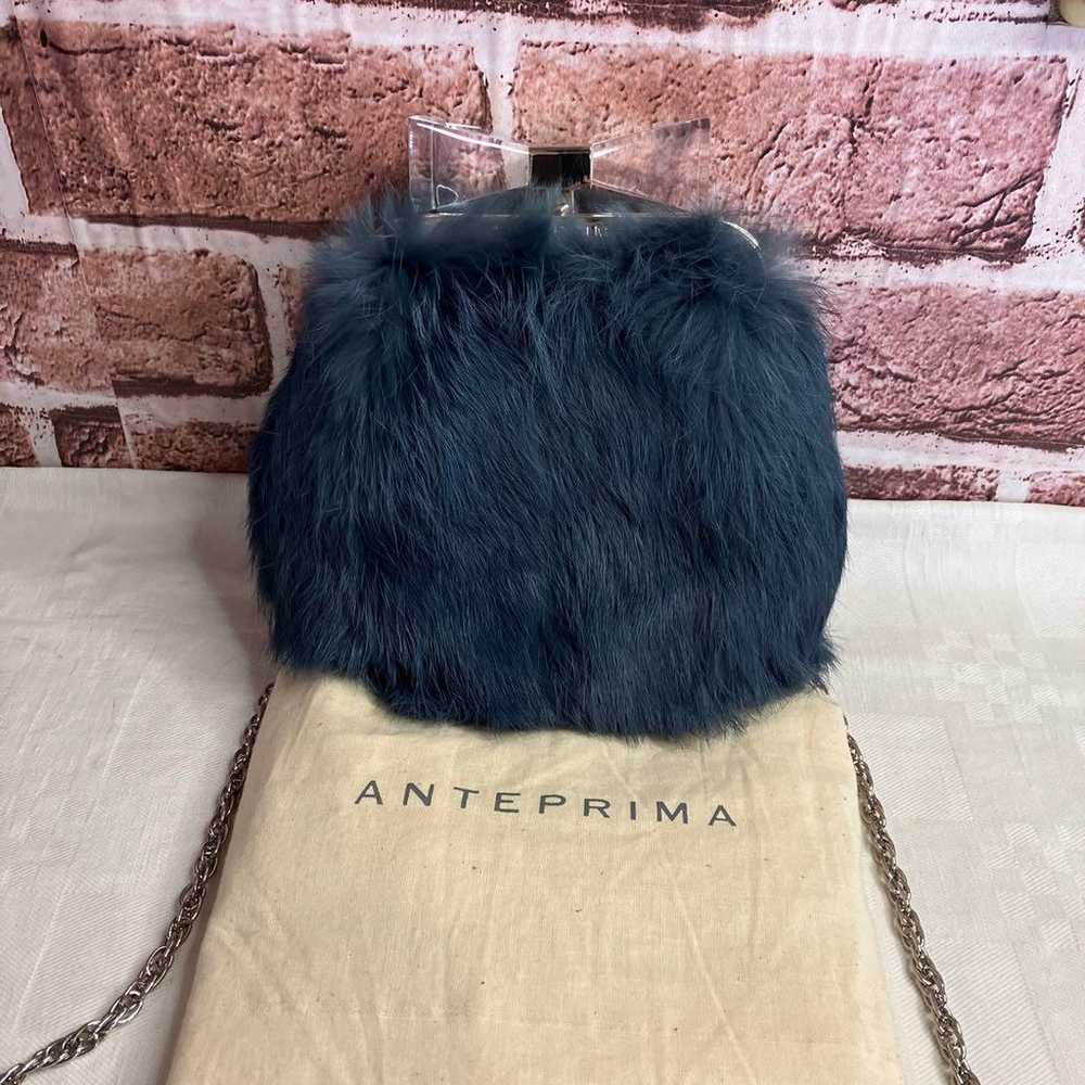 Cute ♡ ANTEPRIMA Rabbit Fur Mini Chain Bag - image 1