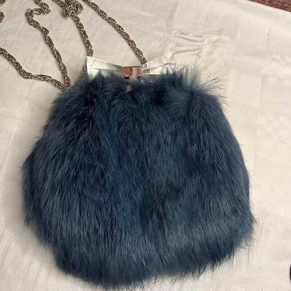 Cute ♡ ANTEPRIMA Rabbit Fur Mini Chain Bag - image 3