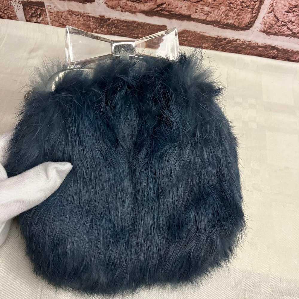 Cute ♡ ANTEPRIMA Rabbit Fur Mini Chain Bag - image 6