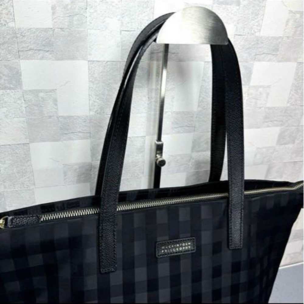 MACKINTOSH PHILOSOPHY Tote Bag Black Check Pattern - image 5