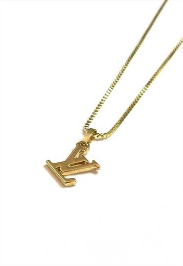 Louis Vuitton LV Logo Pendant on Chain/Necklace