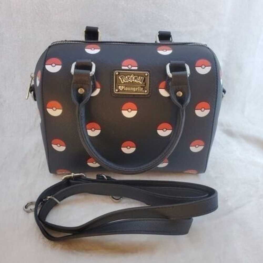 Loungefly Pokemon Pokeball OG HEART LOGO Satchel … - image 1