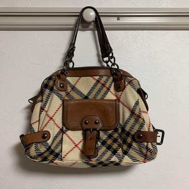 BURBERRY Wool Handbag Nova Check - image 1