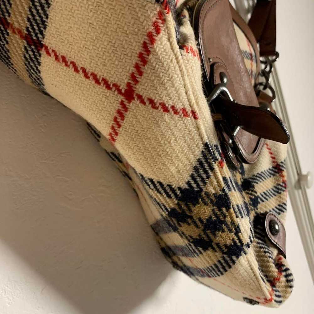 BURBERRY Wool Handbag Nova Check - image 3