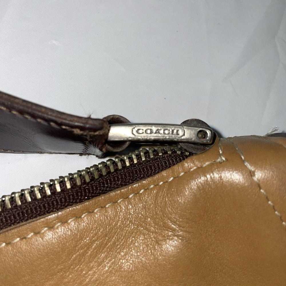 COACH 1999 USA Monterey Camel Brown Zipper Trapez… - image 4