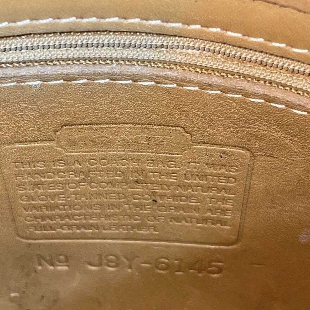 COACH 1999 USA Monterey Camel Brown Zipper Trapez… - image 5