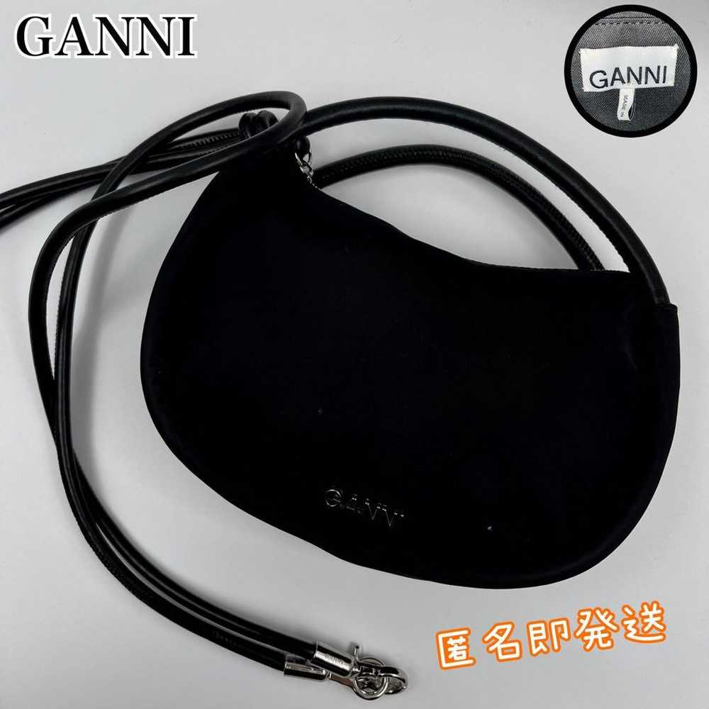 ✨Rare✨ GANNI Handbag Knot Mini Leather Black Bag - image 1