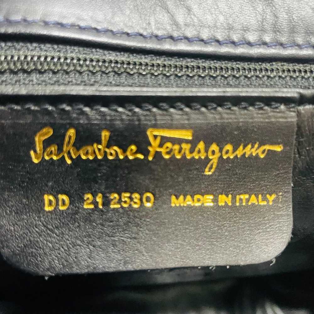 Salvatore Ferragamo Ferragamo Tote Bag Leather Bl… - image 9