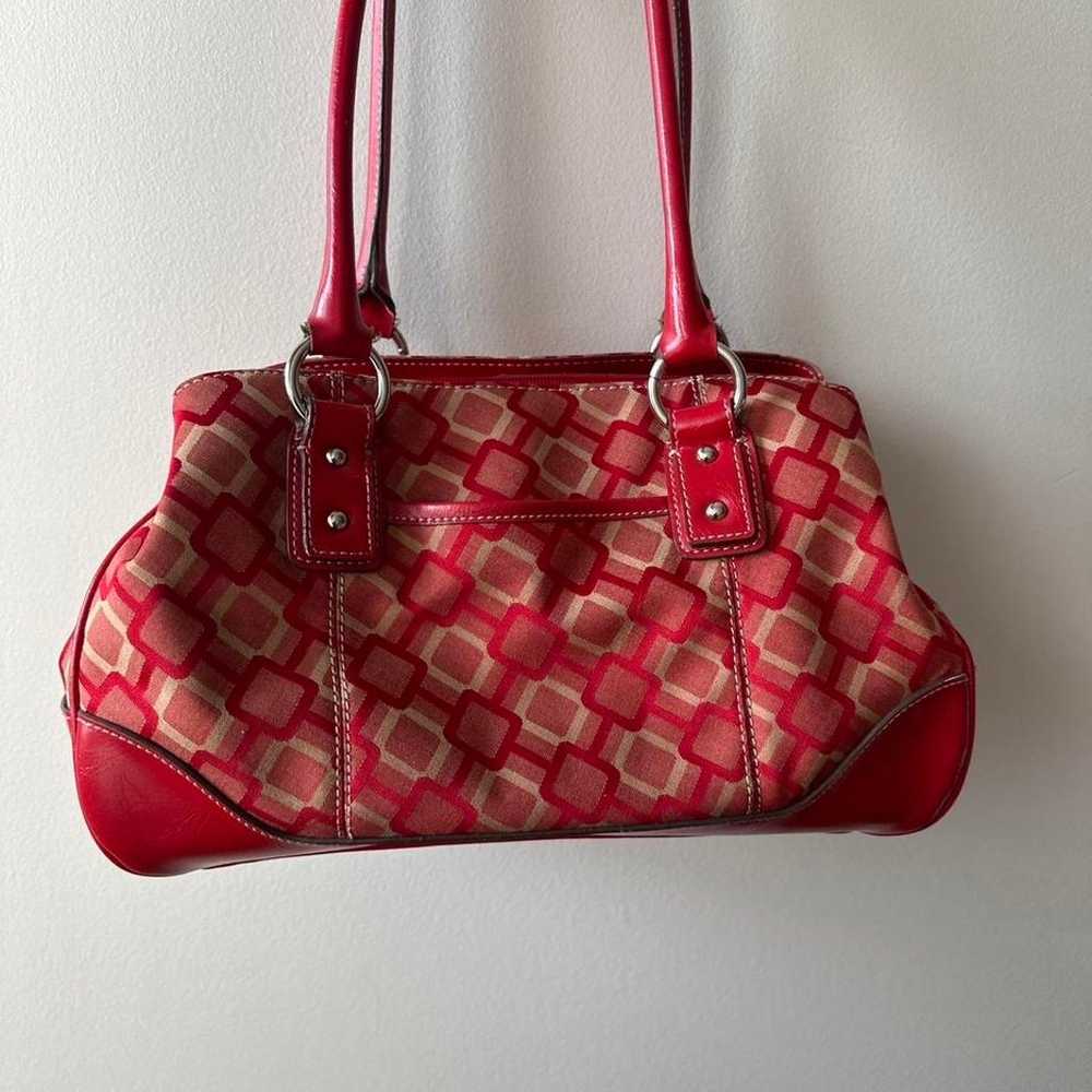 cherry red vintage nine west shoulder bag - image 1