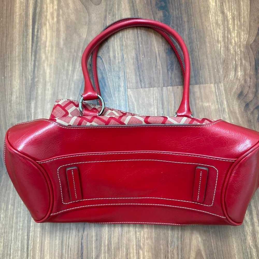 cherry red vintage nine west shoulder bag - image 4