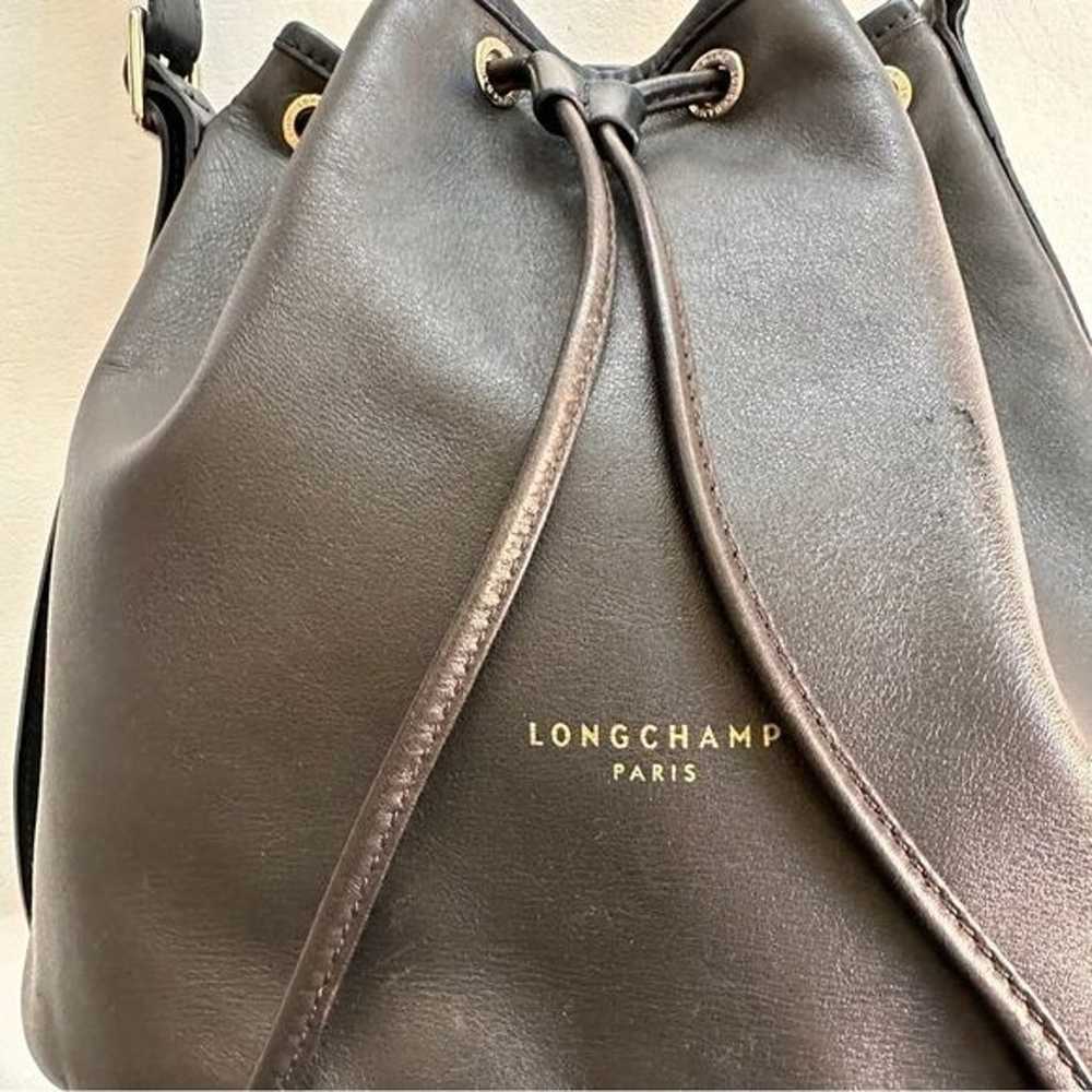 Longchamp Womens 2.0 Two Tone Soft Leather Bucket… - image 4