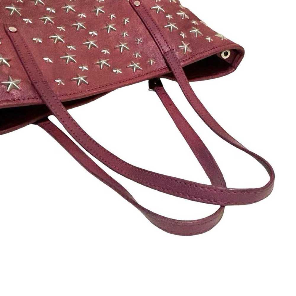 Jimmy Choo Tote Bag Sasha Leather Pink Star Studs - image 10