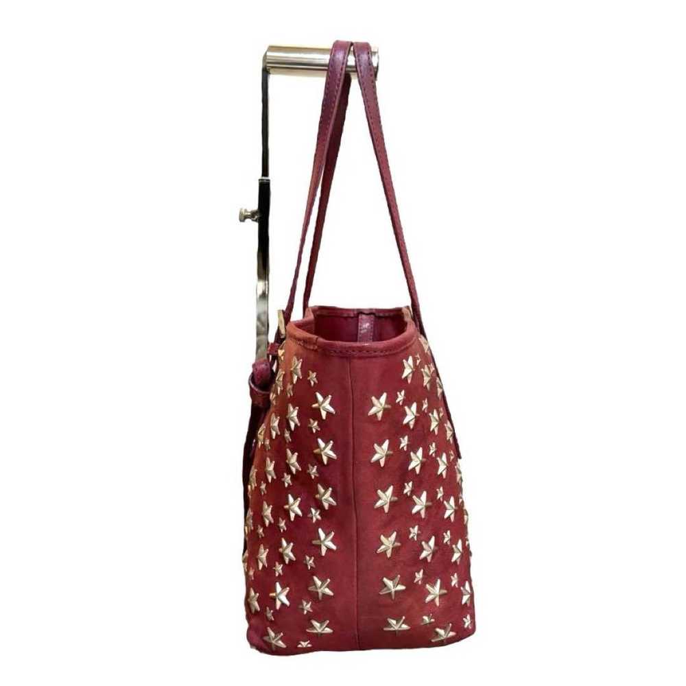 Jimmy Choo Tote Bag Sasha Leather Pink Star Studs - image 3