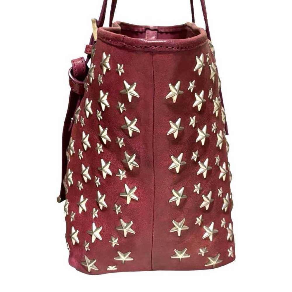 Jimmy Choo Tote Bag Sasha Leather Pink Star Studs - image 6