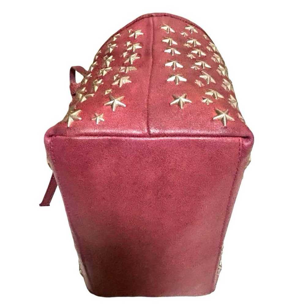 Jimmy Choo Tote Bag Sasha Leather Pink Star Studs - image 7