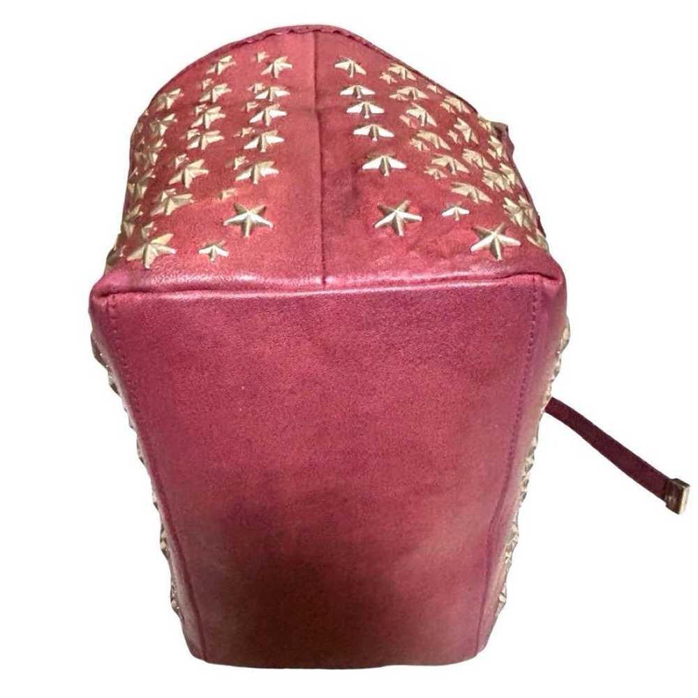 Jimmy Choo Tote Bag Sasha Leather Pink Star Studs - image 8