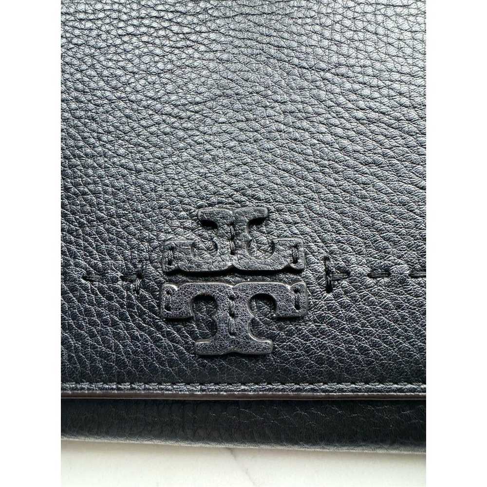 Tory Burch McGraw Flat Pebbled Leather Wallet Cro… - image 12