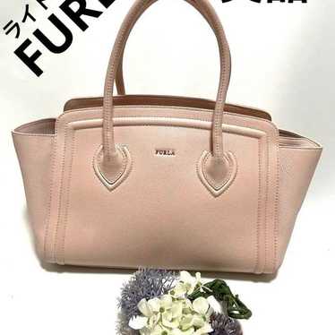 Excellent condition Furla College Pink Tote Bag fo