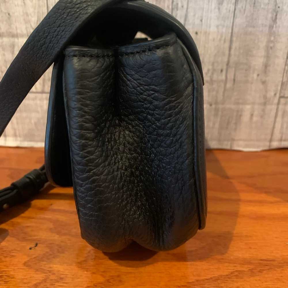 Vintage J Crew Black Leather Crossbody - image 11